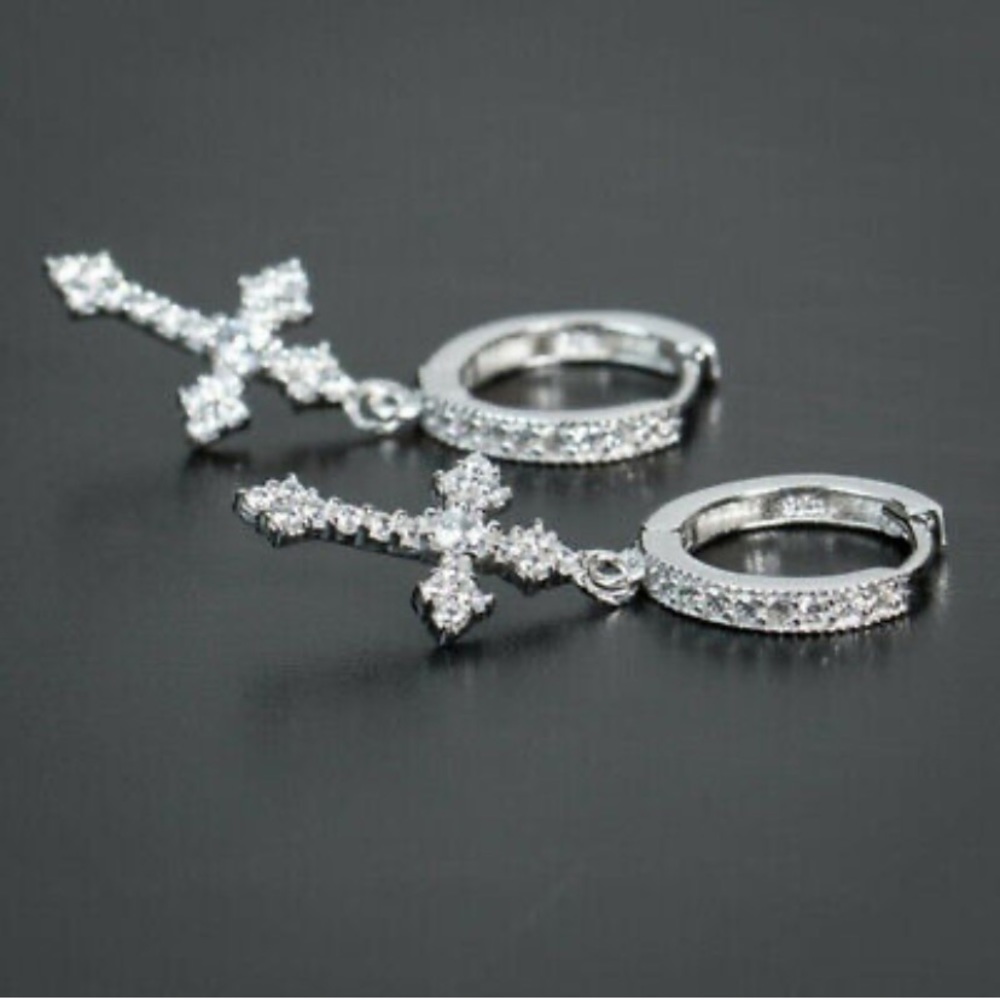 NWT STERLING SILVER MENS\WOMENS EARRINGS - Picture 4 of 4